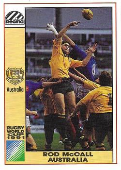 1991 Regina Rugby World Cup #20 Rod McCall Front